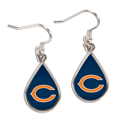 WinCraft Chicago Bears Tear Drop Dangle Earrings