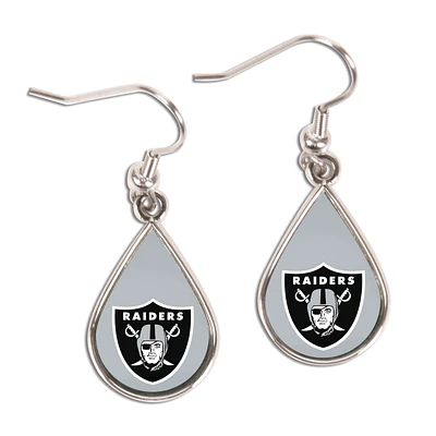 WinCraft Las Vegas Raiders Tear Drop Dangle Earrings