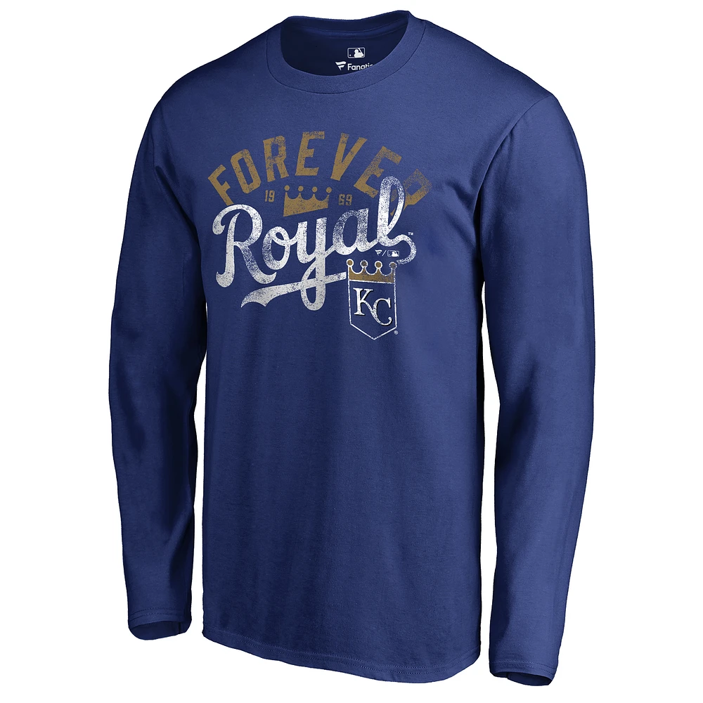 Men's Royal Kansas City Royals Hometown Collection Forever Long Sleeve T-Shirt
