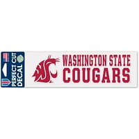 WinCraft Washington State Cougars 3" x 10" Stacked Perfect Cut Decal