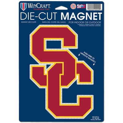 WinCraft USC Trojans 6" x 9" Logo Car Magnet