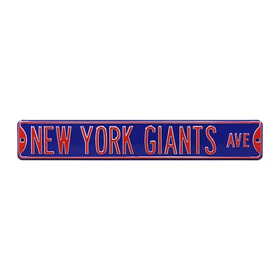 Royal New York Giants Ave 6" x 36" Steel Street Sign