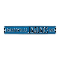 Teal Jacksonville Jaguars Ave 6" x 36" Steel Street Sign