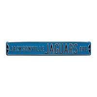 Teal Jacksonville Jaguars Ave 6" x 36" Steel Street Sign