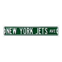 Green New York Jets 6" x 36" Steel Street Sign
