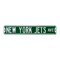 Green New York Jets 6" x 36" Steel Street Sign
