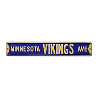 Purple Minnesota Vikings 6" x 36" Steel Street Sign