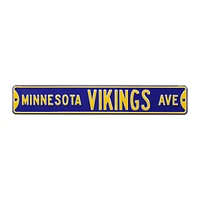 Purple Minnesota Vikings 6" x 36" Steel Street Sign