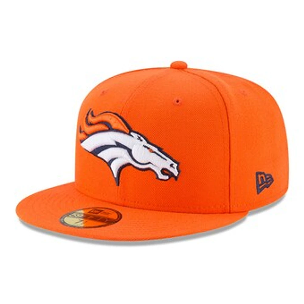 Men's New Era Orange Denver Broncos Omaha 59FIFTY Fitted Hat