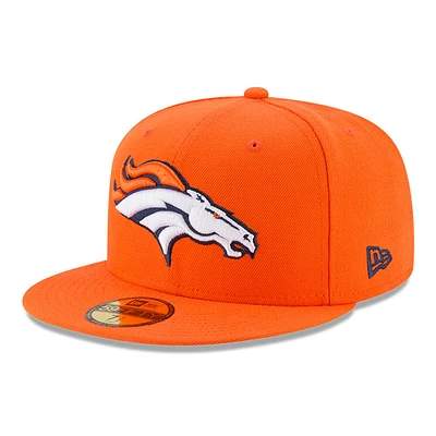 Men's New Era Orange Denver Broncos Omaha 59FIFTY Fitted Hat