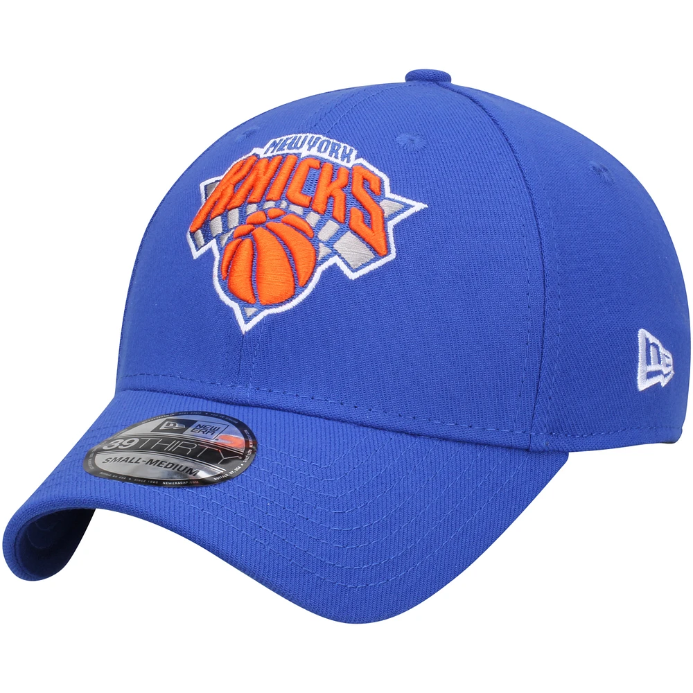 Men's New Era Blue New York Knicks Team Classic 39THIRTY Flex Hat