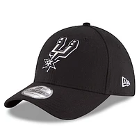 Men's New Era Black San Antonio Spurs Team Classic 39THIRTY Flex Hat