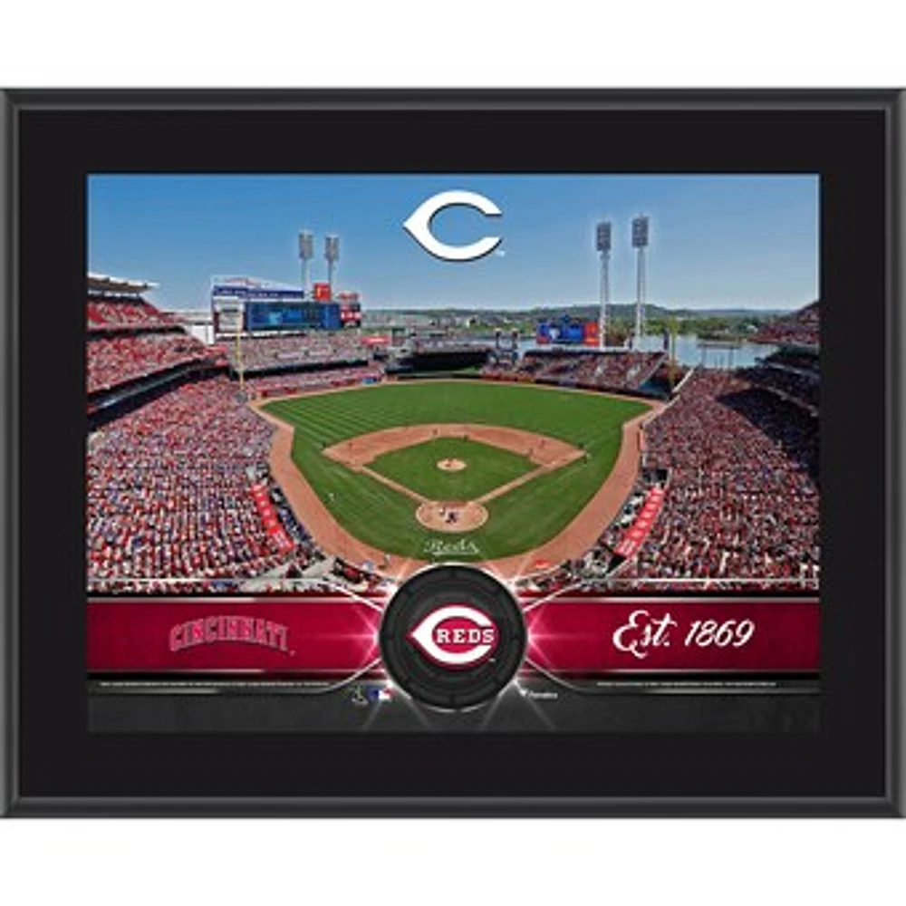 Cincinnati Reds 10.5" x 13" Sublimated Team Plaque