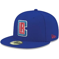 Men's New Era Royal LA Clippers Official Team Color 59FIFTY Fitted Hat