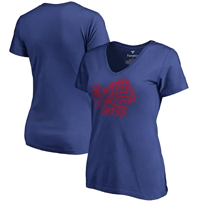 Women's Royal Real Salt Lake Hometown Collection Believe V-Neck T-Shirt