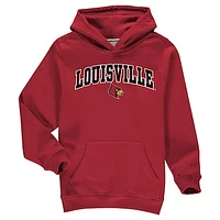 Youth Fanatics Red Louisville Cardinals Campus Pullover Hoodie