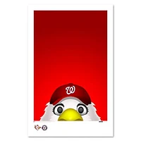 Washington Nationals 11" x 17" Minimalist Screech Wall Art