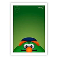 Boston Red Sox 14" x 20" Minimalist Wally The Green Monster Mascot Wall Art