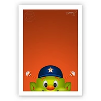 Houston Astros 14" x 20" Minimalist Orbit Mascot Wall Art
