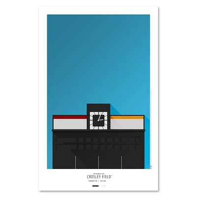 Cincinnati Reds 11" x 17" Minimalist Crosley Field Wall Art