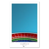 Cincinnati Reds 11" x 17" Minimalist Riverfront Stadium Wall Art