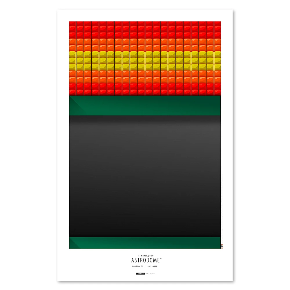 Houston Astros 11" x 17" Minimalist Astrodome Wall Art