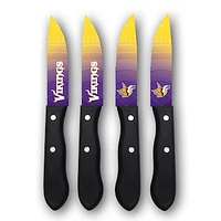 Woodrow Minnesota Vikings 4-Piece Stainless Steel Steak Knife Set