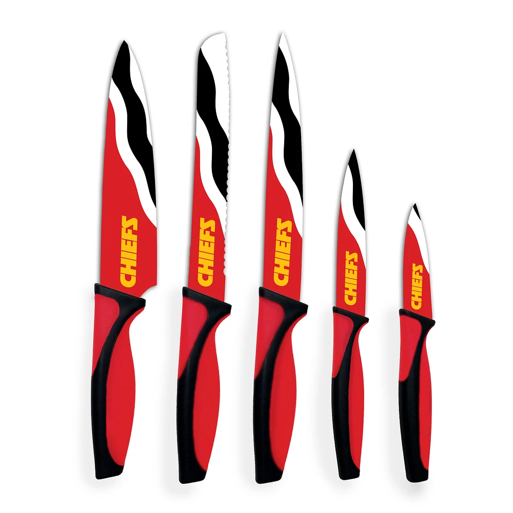 Woodrow Kansas City Chiefs 5-Piece Stainless Steel Cutlery Knife Set