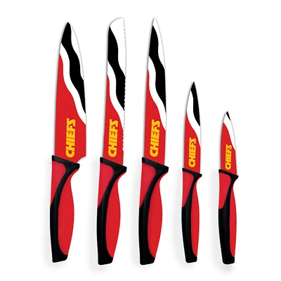 Woodrow Kansas City Chiefs 5-Piece Stainless Steel Cutlery Knife Set