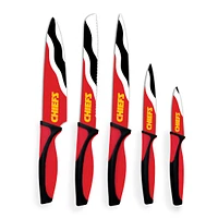 Woodrow Kansas City Chiefs 5-Piece Stainless Steel Cutlery Knife Set