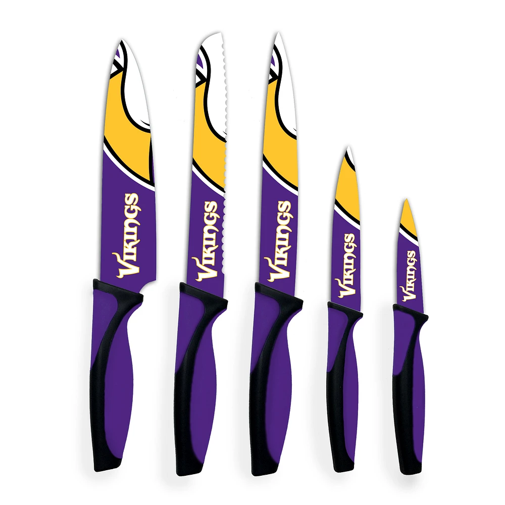 Woodrow Minnesota Vikings 5-Piece Stainless Steel Cutlery Knife Set