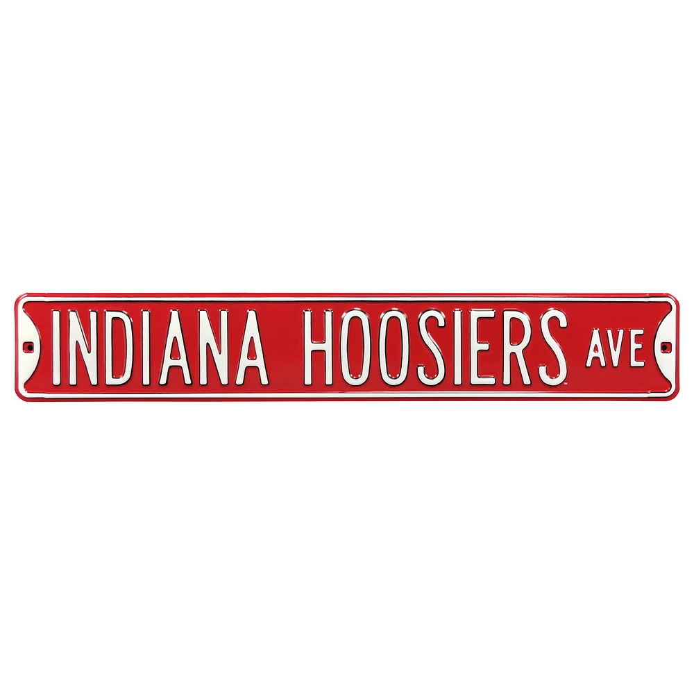 Crimson Indiana Hoosiers 6" x 36" Assembly Hall College Ave Street Sign