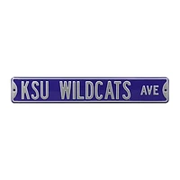 Purple Kansas State Wildcats 6" x 36" College Ave Team Street Sign