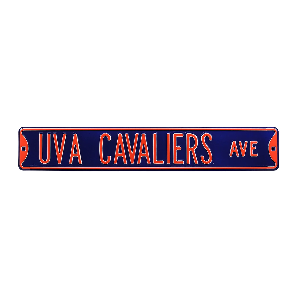 Navy Virginia Cavaliers 6" x 36" College Ave Street Sign