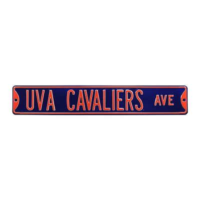 Navy Virginia Cavaliers 6" x 36" College Ave Street Sign