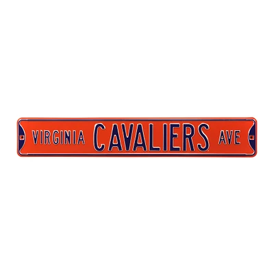 Orange Virginia Cavaliers 6" x 36" College Ave Street Sign