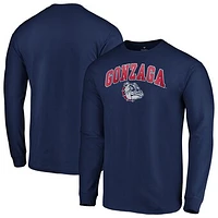 Men's Fanatics Navy Gonzaga Bulldogs Campus Long Sleeve T-Shirt