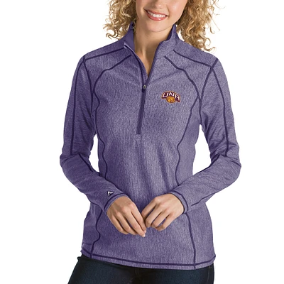 Women's Antigua Purple North Alabama Lions Tempo 1/4-Zip Desert Dry Pullover Jacket