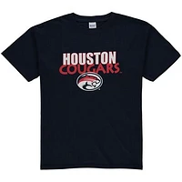 Youth Navy Houston Cougars Logo T-Shirt