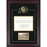 Colorado Buffaloes Deluxe 8.5" x 11" Diploma Frame with Team Logo - Insert Your Own 4" x 6" Photograph