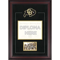 Colorado Buffaloes Deluxe 8.5" x 11" Diploma Frame with Team Logo - Insert Your Own 4" x 6" Photograph
