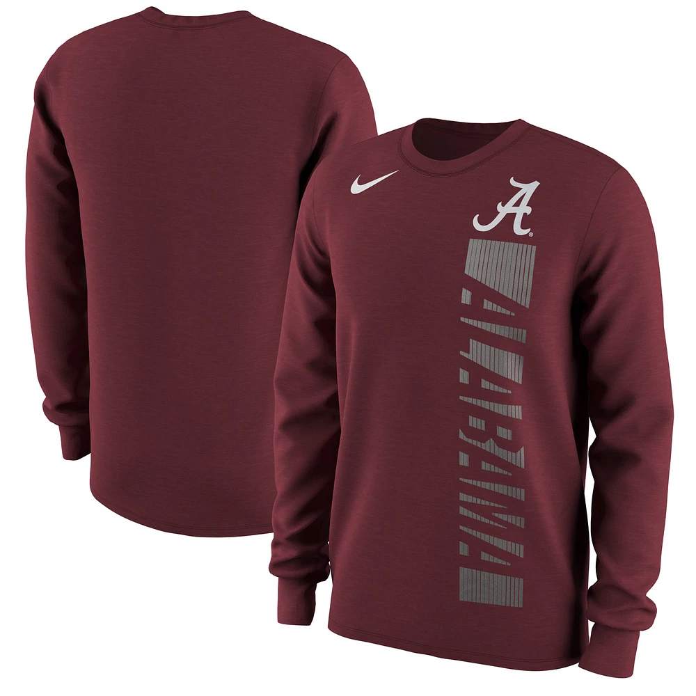 Men's Nike Crimson Alabama Crimson Tide Momentum Pack Long Sleeve T-Shirt