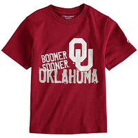 Youth Champion Crimson Oklahoma Sooners Team Chant T-Shirt