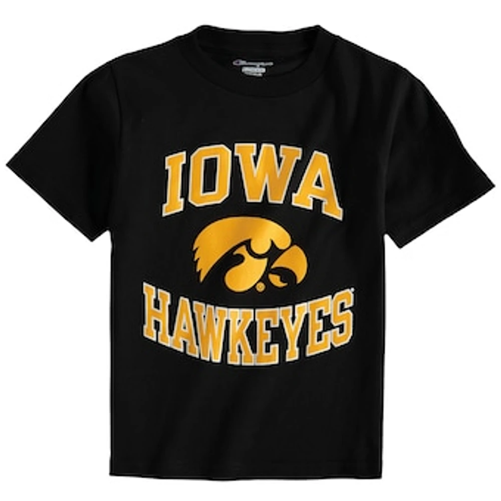 Youth Champion Black Iowa Hawkeyes Circling Team Jersey T-Shirt