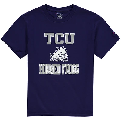 Youth Champion Purple TCU Horned Frogs Circling Team Jersey T-Shirt