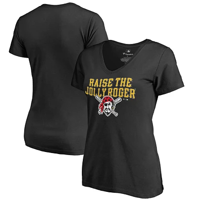 Women's Black Pittsburgh Pirates Jolly Roger Hometown T-Shirt