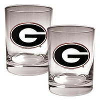Georgia Bulldogs 10oz. Rocks Glass Set