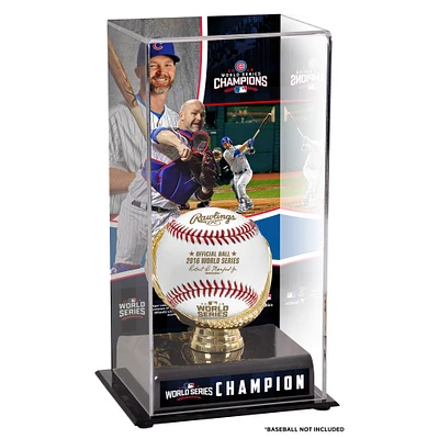 David Ross Chicago Cubs 2016 MLB World Series Champions Gold Glove Display Case with Image