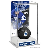 Auston Matthews Toronto Maple Leafs Deluxe Tall Hockey Puck Case