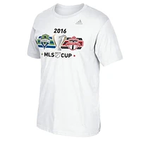 Men's adidas White Seattle Sounders FC vs. Toronto FC 2016 MLS Cup Dueling T-Shirt